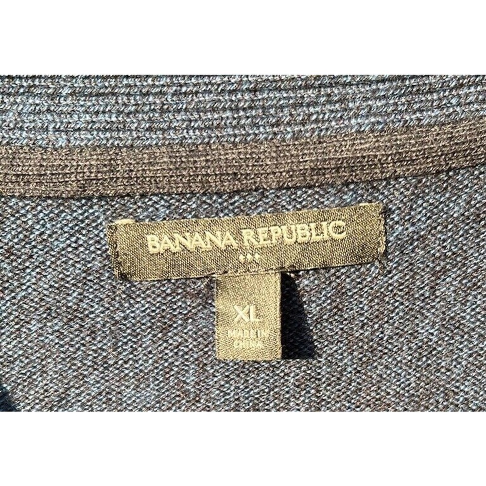 Banana Republic Men’s V-Neck Pullover Sweater Blue Size XL - Picture 4 of 4